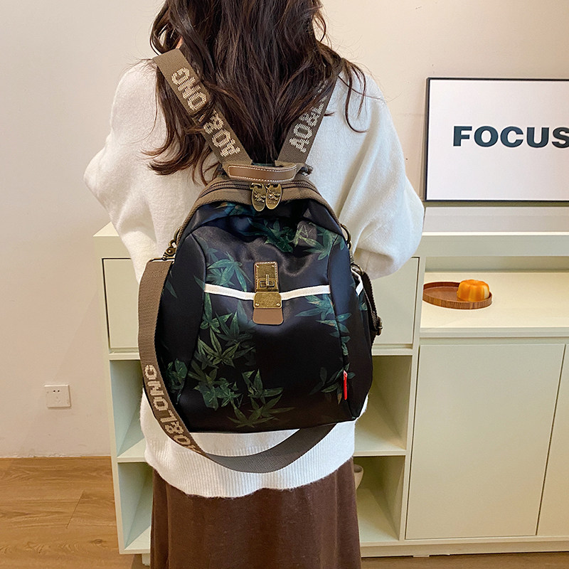 国风时尚百搭双肩包日常旅行尼龙布轻便休闲斜挎包中年妈妈包,箱包皮具/热销女包/男包,通用款女包,淘宝优惠券,粉丝福利购,淘宝优惠卷