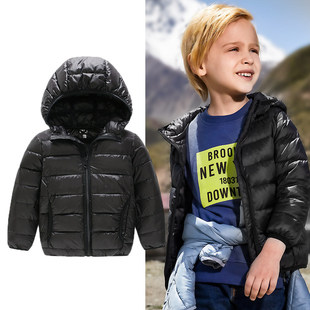 雅鹿正品 中大童 儿童轻羽绒服男女童宝宝秋羽绒连帽外套25年秋冬款