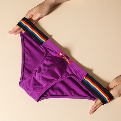 男士三角裤舒适纯棉低腰性感透气