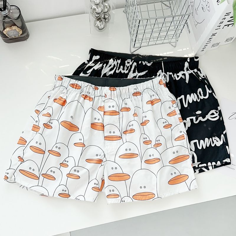 纯棉男士卡通家居裤平角裤包邮