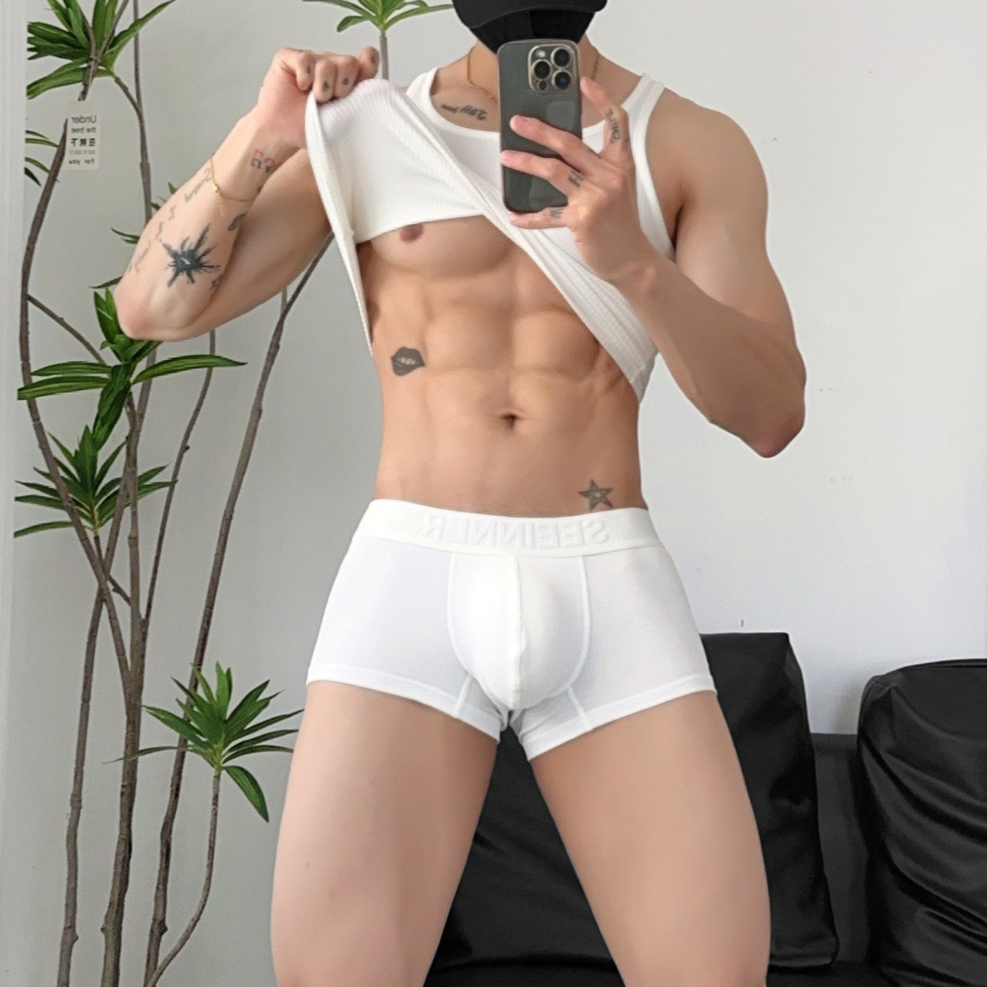 2条装男士平角内裤中低腰螺纹粘纤舒适U凸性感纯色四角底裤头包邮,女士内衣/男士内衣/家居服,男平角内裤,淘宝优惠券,粉丝福利购,淘宝优惠卷