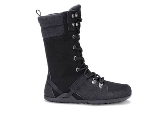 37.5码XERO宽楦赤足鞋保暖高筒侧拉链雪地靴女士户外防滑耐磨棉靴