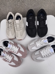 38-43纯原外贸宽头零落差复古休闲德训鞋系带透气网面运动休闲鞋