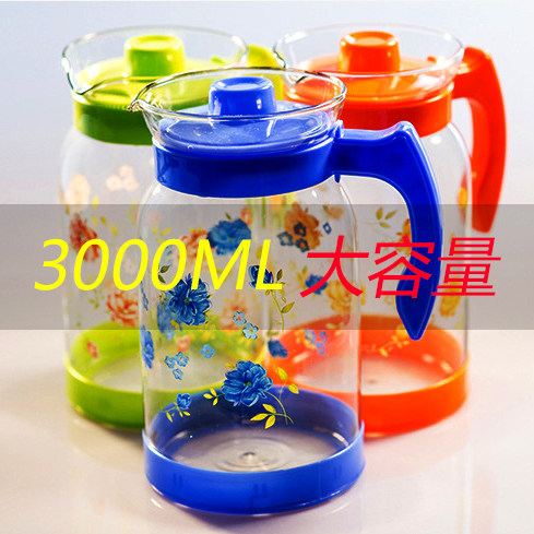 大容量冷水壶玻璃加大印花