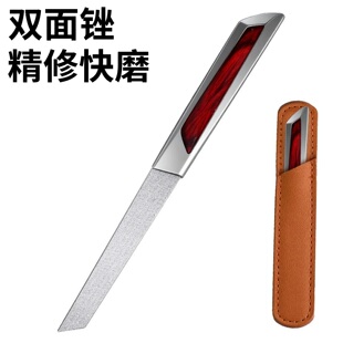 美甲锉刀专用灰厚硬指甲锉刀磨砂条双面打磨条修型挫打磨工具神器