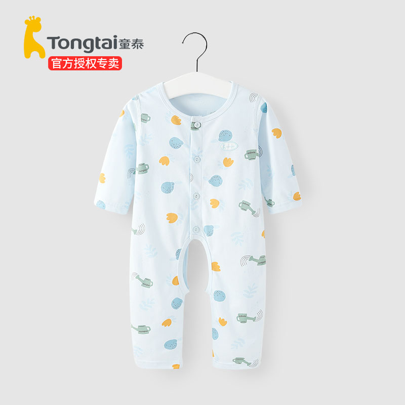 纯棉婴儿连体衣童泰爬爬服长袖