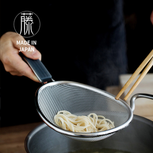 手工精品。日本进口相泽工坊不锈钢过滤网捞面勺油炸滤网豆浆过滤