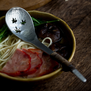 日本手工精品。进口相泽工房汤勺漏勺分餐勺公用勺锤目纹餐勺家用