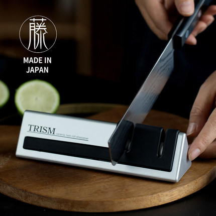 简单易用。日本进口藤次郎磨刀器家用快速磨刀石家用厨房工具神器
