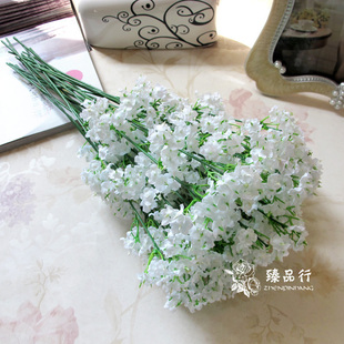 白色细碎小清新满天星仿真花拍摄道具手捧花假花婚庆装饰花塑料花