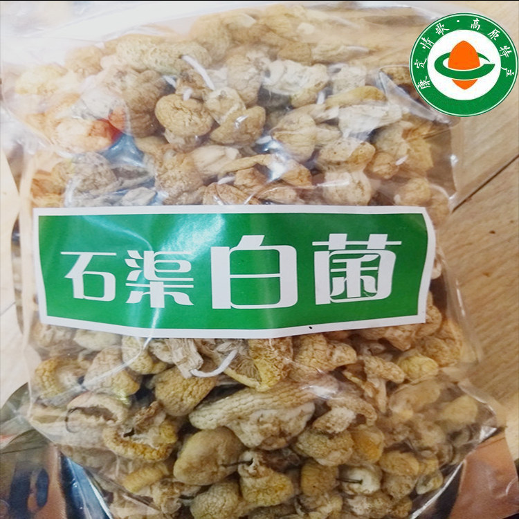 四川川西高原甘孜州石渠特产野生菌石渠白菌营养丰富250g一袋