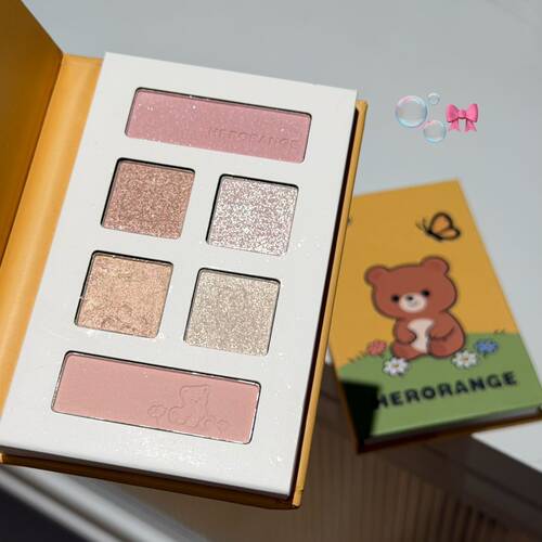 HERORANGE熊可可面部多用盘珠光