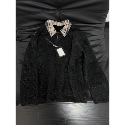 黑色假两件衬衫领拼接卫衣男款冬季加绒长袖t恤美式打底内搭上衣