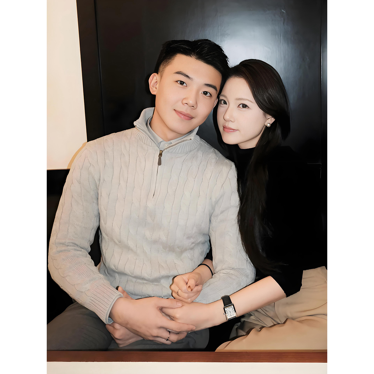 老钱风麻花纹半高领拉链毛衣男款秋冬季美式慵懒高级感针织衫外套