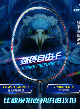 GGEM聚将 强袭F 全碳纤维高弹突击进攻羽毛球拍