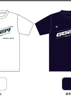GGEM聚将新品羽毛球训练比赛运动速干排汗透气羽毛球服文化衫
