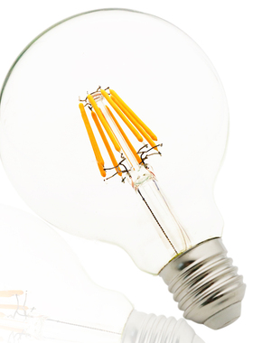 LED灯丝复古灯泡E27 G80G95G125 4W6W8W led球泡现货家用灯泡高亮