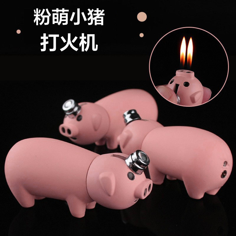 好玩的网红小猪双火创意