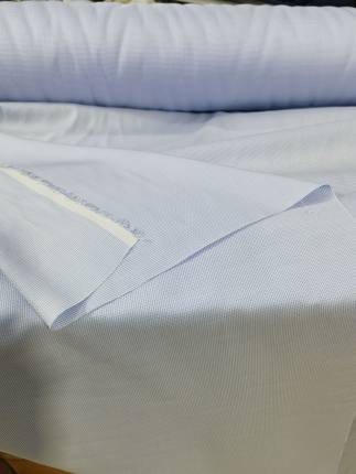 高密高支液氨处理先染色织真丝棉衬衫布料