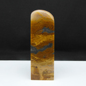 天然印石产地巴林石俏色文颜冻石印章篆刻石料26 81mm