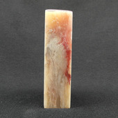 天然印石产地巴林石章料云水冻鸡血石印章篆刻石料35 128mm