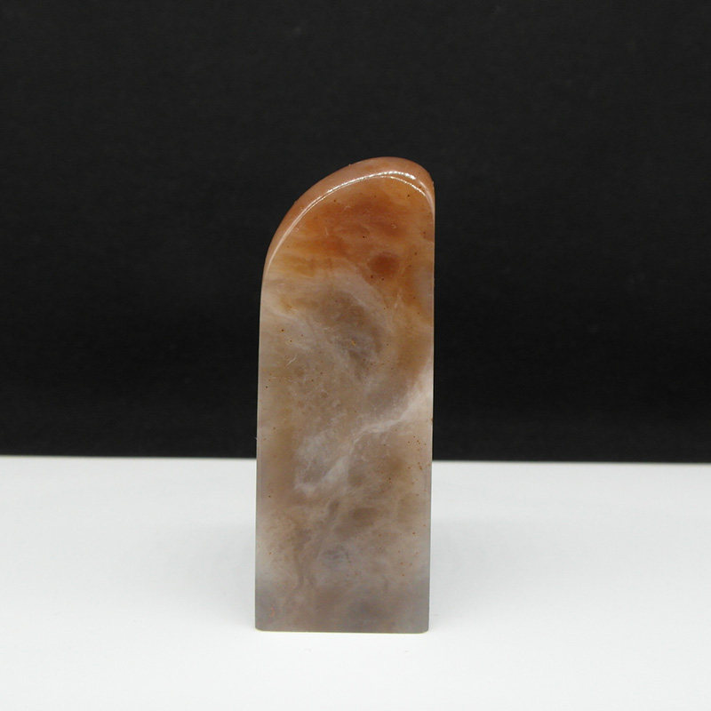 天然印石产地巴林石章料虾青俏色红芙蓉俏色冻石印章篆刻石料