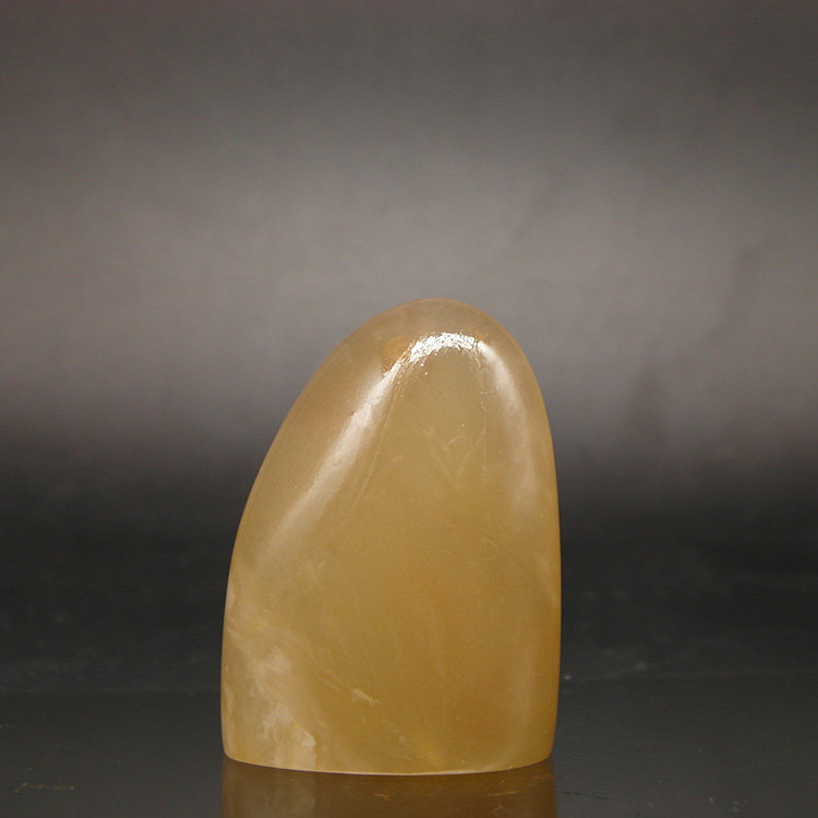 天然印石优质巴林石结晶湖水绿冻石随形闲章篆刻石料27*13*36mm