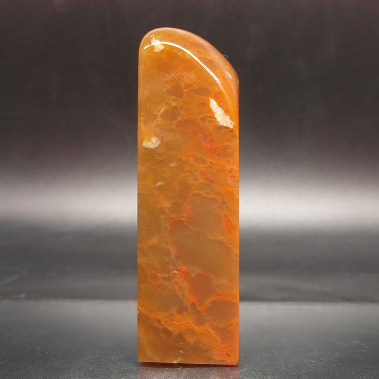 巴林石印章石料篆刻印章彩冻石25*24*86mm