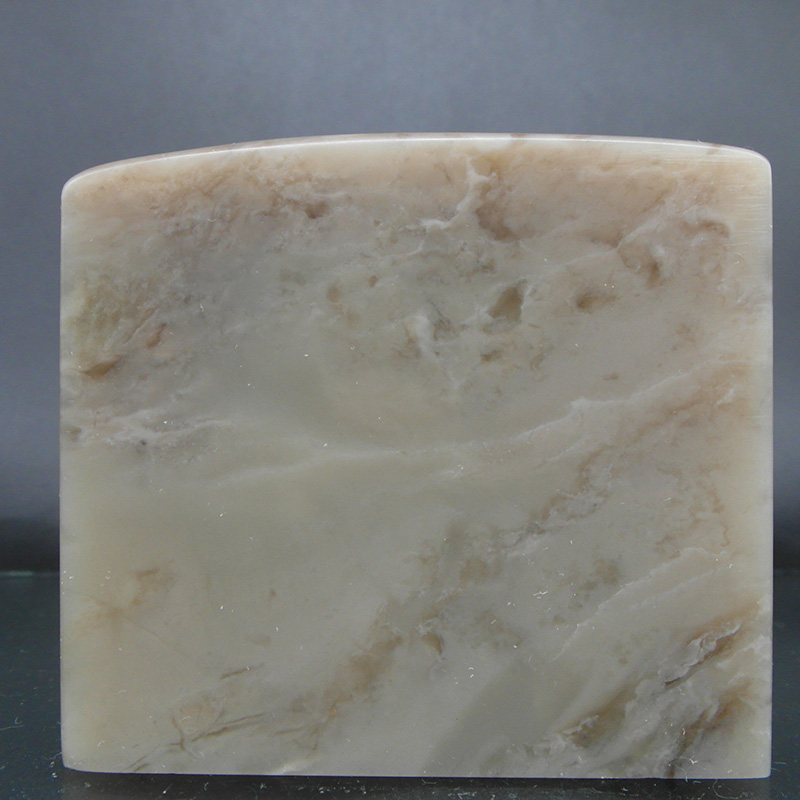 天然印石产地巴林石章料虾青云水纹冻石印章篆刻石料60*60*55mm