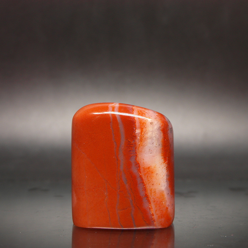 天然印石闲章料产地巴林石红花冻石随形印章篆刻石料6-10mm