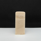 天然印石巴林石瓷白湘竹纹冻石印章篆刻石料18 44mm