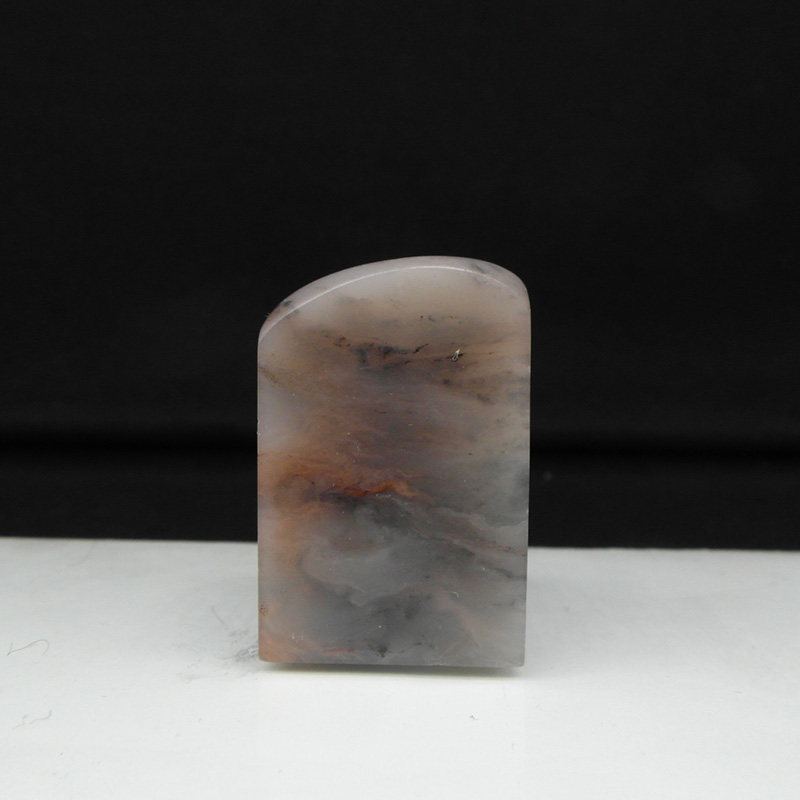 天然印石章料产地巴林石黒冻石印章篆刻石料精品凝墨冻24*24*33mm