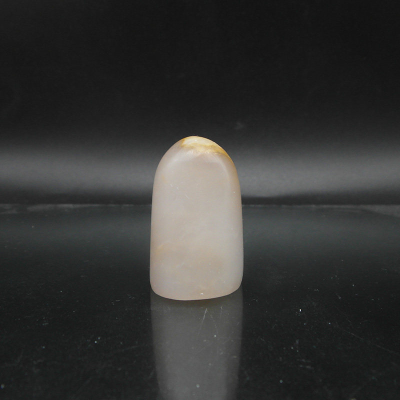 印石巴林石章料白玉俏色冻石随形闲章篆刻优质石料20*19*31mm