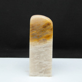 天然印石产地巴林石云水俏色黄花冻石印章篆刻石料27 75mm