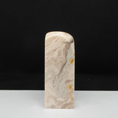 天然印石巴林石云水纹冻石印章篆刻石料31 85mm