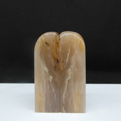 62mm 天然印石对章料巴林石结晶体云水纹冻石印章篆刻石料19