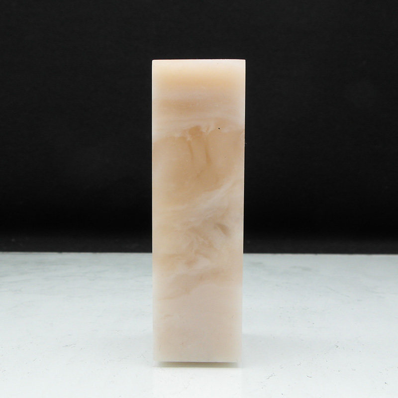 天然印石产地巴林石印章料篆刻石料结晶体白玉冻石20*20*68mm