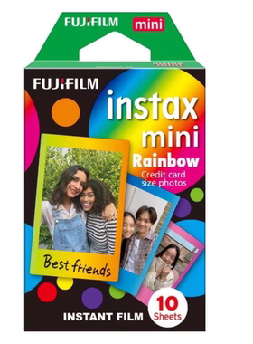 拍立得相纸mini SE/7/11/12/25/70/90卡通薰衣草花边相纸彩虹相纸