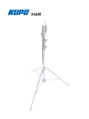 KUPO 中型三脚灯架两节钢影视专用灯架白腿v型多功能接头542M