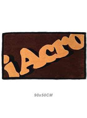 iAcro SS/21 长方形LOGO手工制作地毯 潮流周边百搭垫子加厚地毯