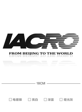 iAcro运动风格四色转印贴