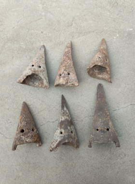 犁铧老式铸铁犁铧犁铧尖生铁手拉犁农村耕地翻土犁尖犁头农具镂地