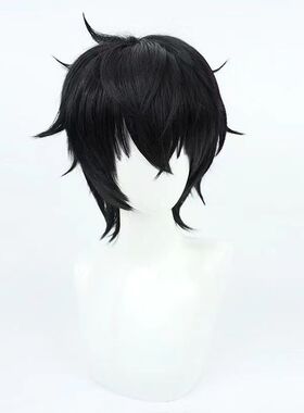 【Miro】女神异闻录5/Persona5雨宫莲cos假发打毛头顶层次反黑