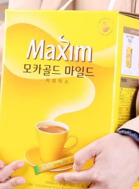 麦馨咖啡maxim韩国咖啡原装进口210条麦新咖啡韩国摩卡三合一速溶