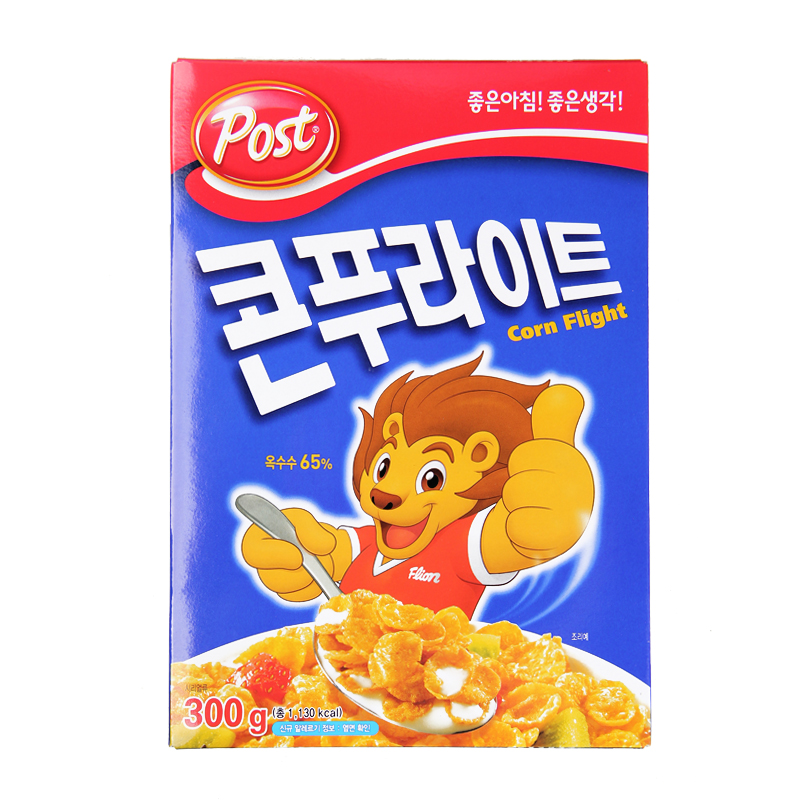 post韩国甜味玉米麦片牛奶冲泡