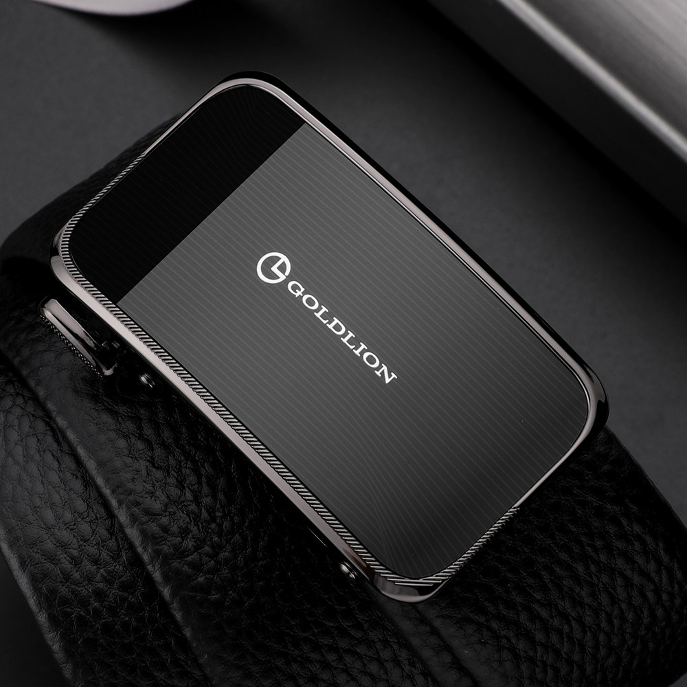 金利来皮带男士自动扣真皮商务腰带内扣头层牛皮内穿休闲百搭新款