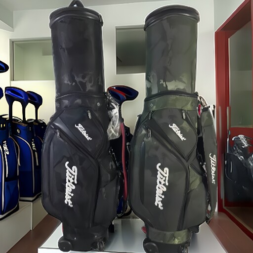 新款高尔夫伸缩球包 多功能航空托运包 带刹车万向四轮 配密码锁