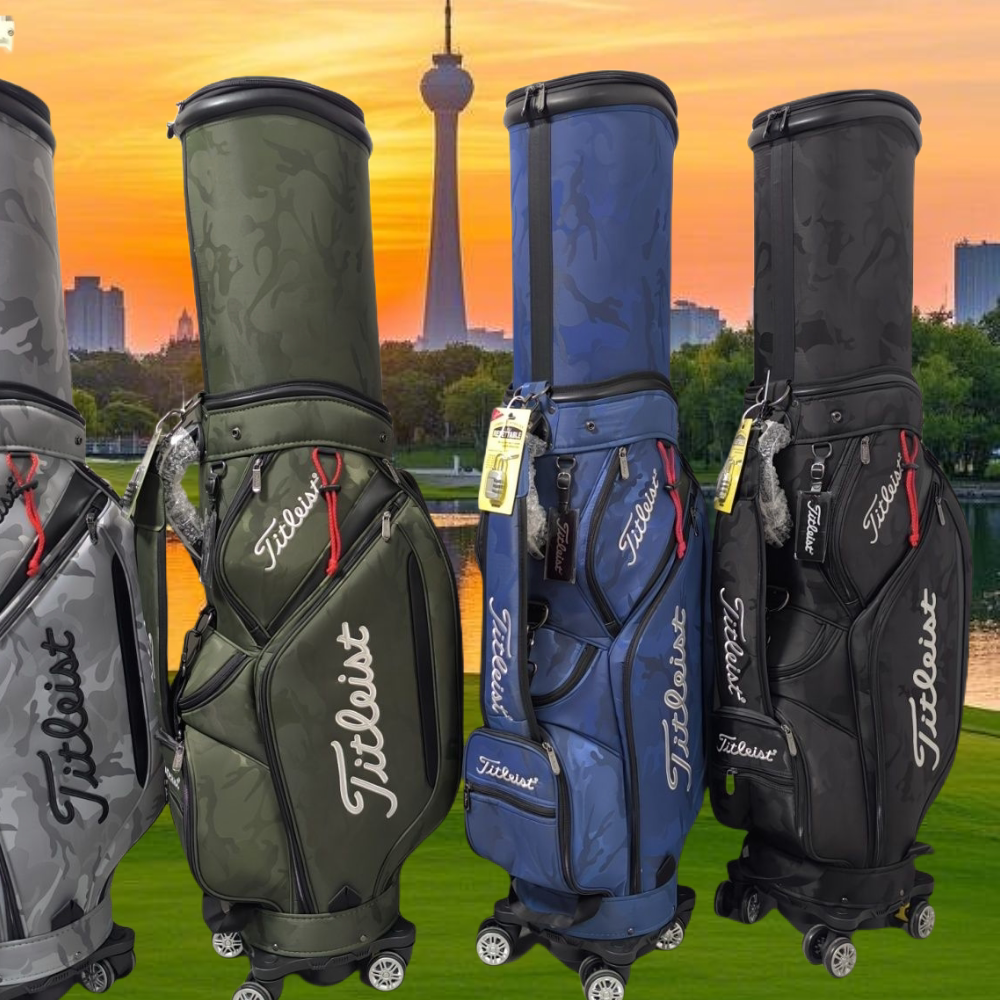 titleist2025新款高尔夫球包伸缩航空包万向轮飞机包硬壳多孔