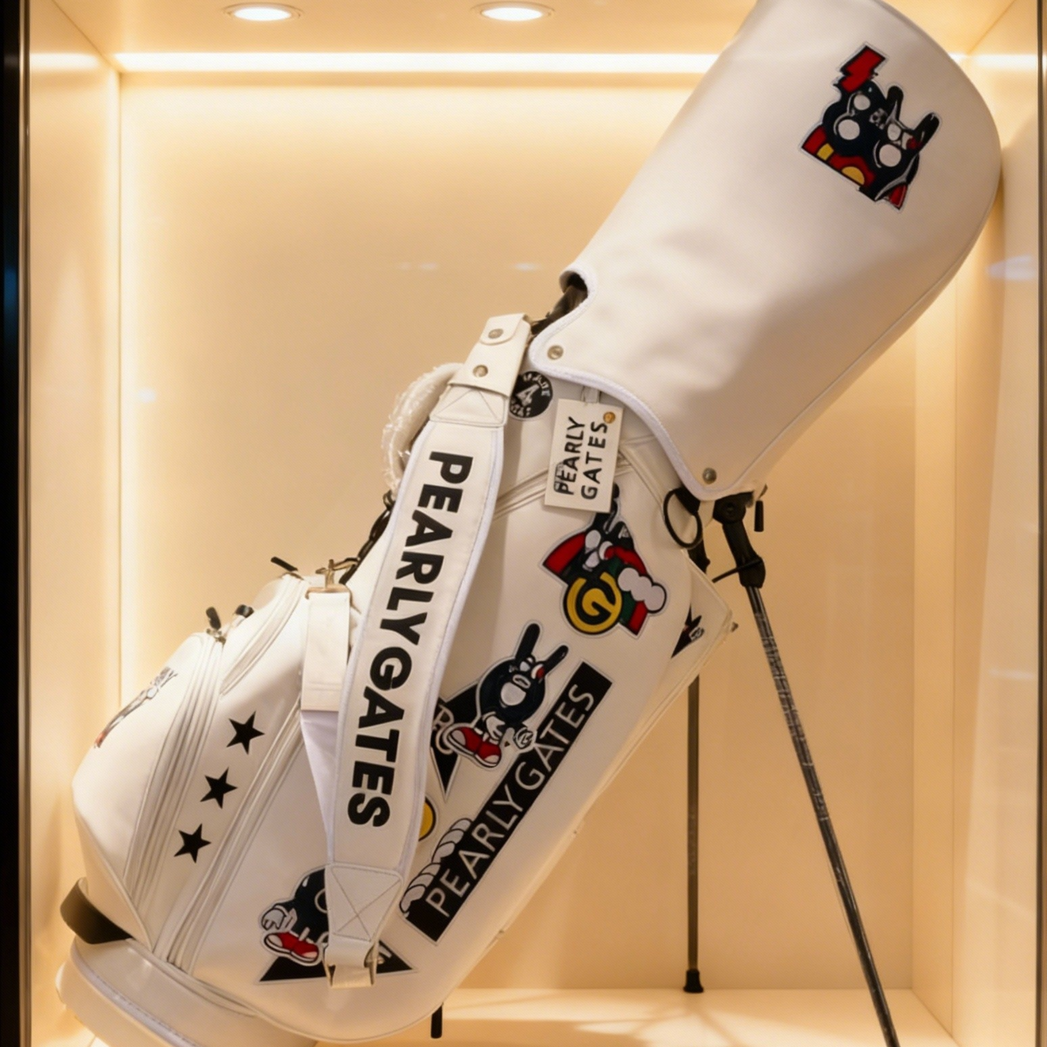 新款PAERLYGATES高尔夫球包轻量PU料PG公仔男女支架包GOLF球杆