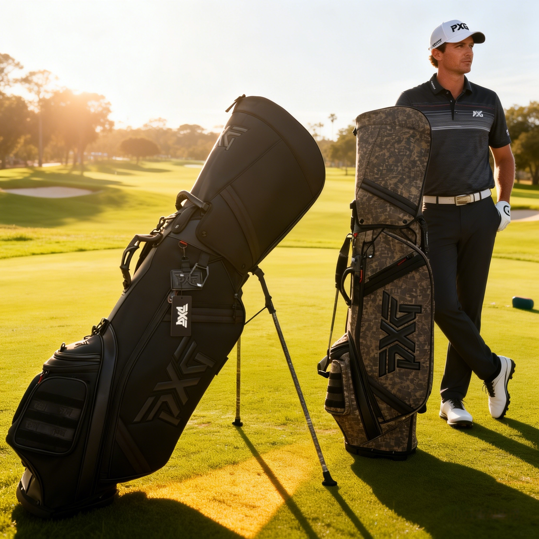 新款高尔夫球包多功能尼龙便携式轻便防水立式支架户外运动包球包